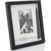  Black Wood Dbl Mat 4×6 Graduate