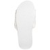  Faux-Berber Slide Slippers (Silver, M)