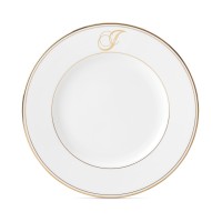 Lenox Federal Gold Block Monogram Dinnerware Dinner Plate, J
