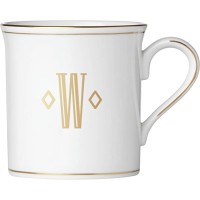 Lenox Federal Gold Block Monogram Dinnerware Mug, W