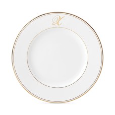 Lenox Federal Gold Script Monogram Dinnerware Dinner Plate, X