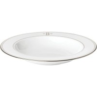 Lenox Federal Platinum Block Monogram Dinnerware Pasta Bowl, D
