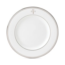 Lenox Federal Platinum Block Monogram Dinnerware Salad Plate, 8”, V