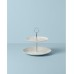  Oyster Bay 2-Tiered Server, White