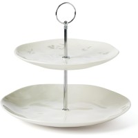 Lenox Oyster Bay 2-Tiered Server, White