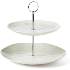 Lenox Oyster Bay 2-Tiered Server, White