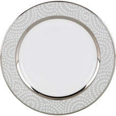 Lenox Pearl Beads Appetizer Plate, Gray, 6″