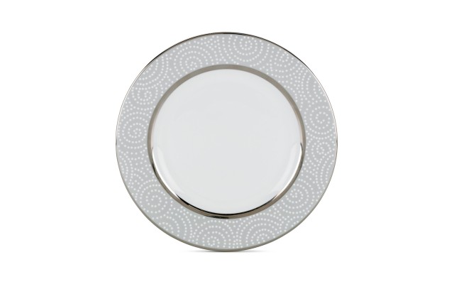  Pearl Beads Salad Plate, 0.70 LB, White