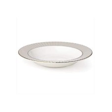 Lenox Pleated Colors 9.25'' Rimmed Bowl, Taupe/Grey