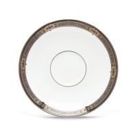 Lenox Vintage Jewel Saucer, White/Gold, 6”