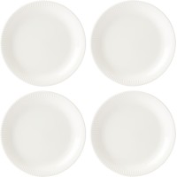 Lenox White Profile Porcelain 4-Piece Dinner Plate Set