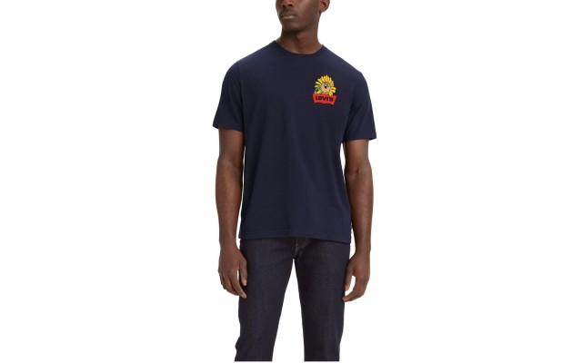 Levi’s Men’s Relaxed Fit Short Sleeve T-shirt, Navy, XX-Large
