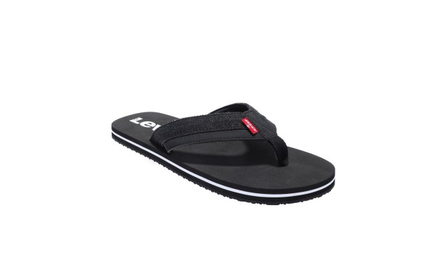 Levi’s Men’s Wordmark Slip-On Thong Sandals Men’s , Black, 12M