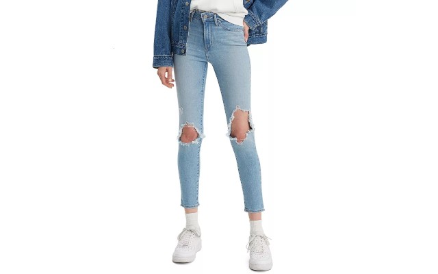 Levi’s Women’s 721 Ankle High-Rise Skinny Jeans, Azure Falls, 34