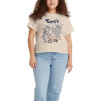 Levis Women’s  Graphic Varsity Tee, Natural, Medium