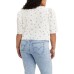 Levi’s Women’s Joella Short-Sleeve Blouse, Cloud Dancer, X-Small