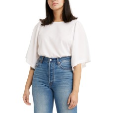 Levi’s Womens Lucy Dolman-Sleeve Top, Ivory/L