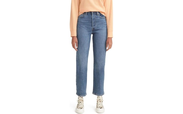 Levi’s Women’s Ribcage Straight Ankle Jeans, Blue, 30