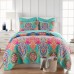 Fantasia Full/Queen Quilt Sets, Turquoise