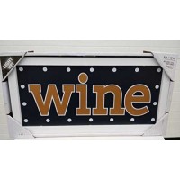 Lightup Frame WINE 6 in X 12 in Decor and Design