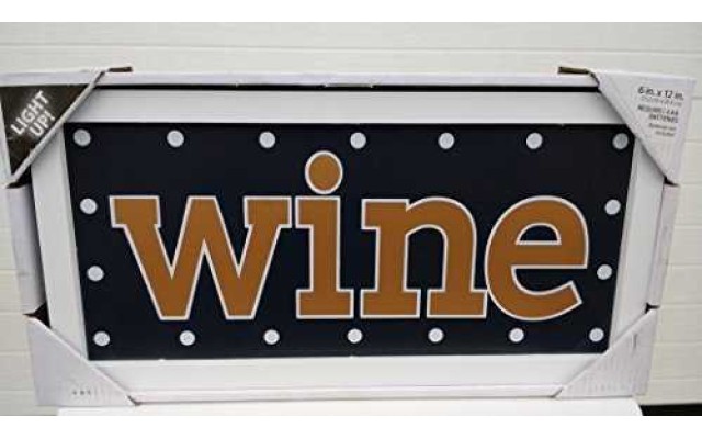  Frame WINE 6 in X 12 in Decor and Design