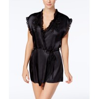 Linea Donatella Womens Sleepwear Coverup (Black, M)