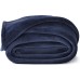  Flannel Fleece Blanket, Navy, 50×60