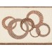 Turkish Cotton Annabelle Embellished Hand Towel Bedding, Brown, 30×16