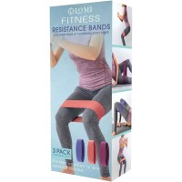 Lomi Resistance Band Set, 3 Pieces, Pink, 3-Piece