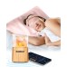  Wireless Bluetooth Speaker Lamp with Himalayan Salt + Satin Sleep Kit, Pink
