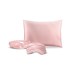 Wireless Bluetooth Speaker Lamp with Himalayan Salt + Satin Sleep Kit, Pink