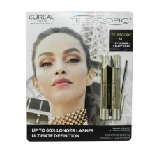 L’Oreal Paris Telescopic Kit 1 Eyeliner + 2 Mascaras Black