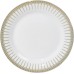  57-Piece Porcelain Dinnerware Set with Rain Drop Border, Service for 8, Gold