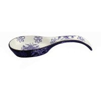 Lorren Home Trends Samana Collection Set of 2 Navy Stoneware Spoon