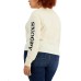  Womens Plus Size Leopard-House Snoopy-Graphic T-Shirt, Cream, 2X