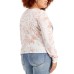  Womens Trendy Plus Size Tom And Jerry Graphic-Print Tops, White, 1X