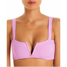 L*Space Lee Lee Textured V-Notch Bikini Tops