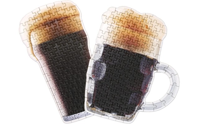 Luckies Of London Beer Puzzle, Stout, Black, Tin 15 x 6.6cm