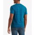  Mens Short Sleeve Sunset Wave Stripe Crew Neck T-shirt, Medium