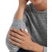  Two-Tone Black Druzy Stacked Ring, Size 7