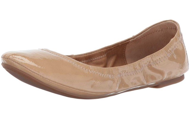  Women’s Emmie Ballet Flats, Nude Mirror, 8.5 M