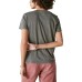  Women’s Faded Neon Floral Classic Crew, Plum Kitten, Small