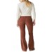  Women’s High-Rise Stevie Flare Denim Pants – Hot Cocoa, 0/25 A