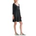  Womens Weekend Cotton Blend Babydoll Dress, Black, S