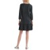  Womens Weekend Cotton Blend Babydoll Dress, Black, S