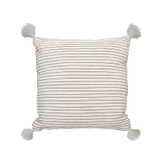 Lush Dcor Pinnacle Stripe Decorative Pillow, Gray, 20 x 20″