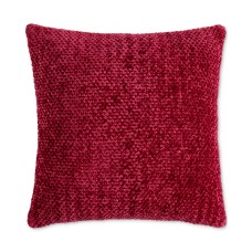 Lush Decor Braided Decorative Pillow, 18″ X 18″,  Rumba Red
