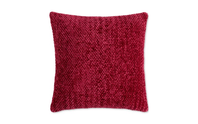  Braided Decorative Pillow, 18″ X 18″,  Rumba Red