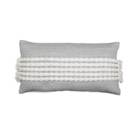 Lush Decor Linear Dotted Decorative Pillows, Gray/Off White, 13