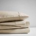 Luxura Home 100% Cotton 4Pc Sheet Set, King, Dark Sand